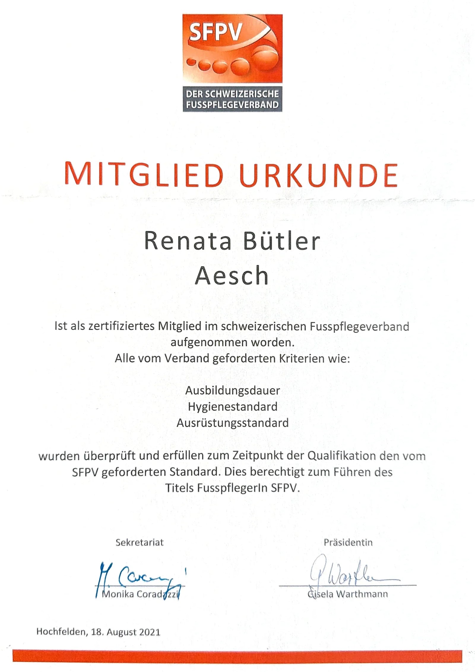 Membership Certificate